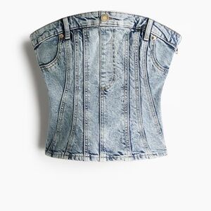 DENIM BUSTIER